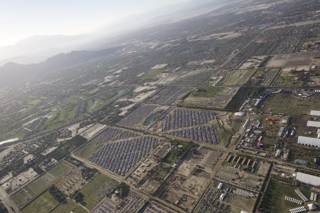 Aerial View of Indio: A City of Contrast