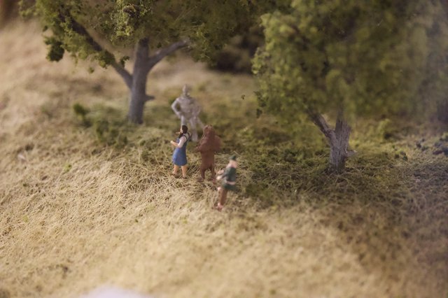 Wizard of Oz Miniature Diorama in Forest Setting