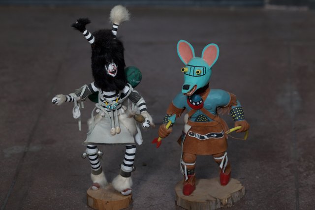 Kachina and Zebra Dolls