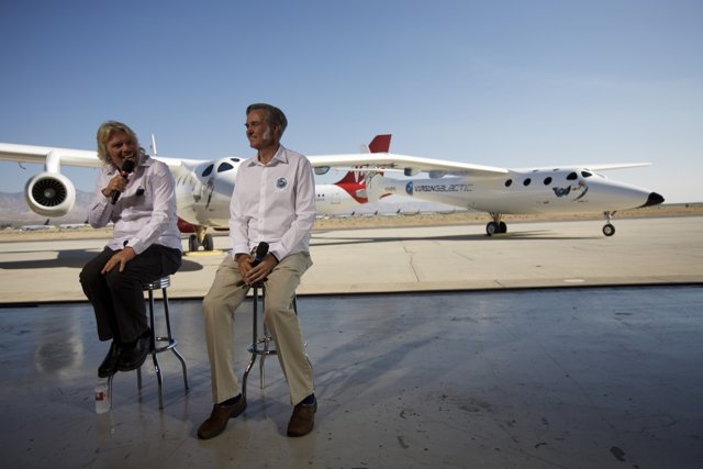 Branson and Rutan prepare for takeoff