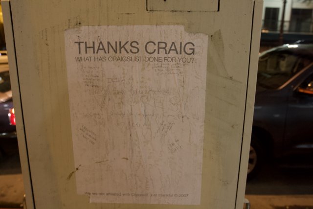 Thank You Craig Poster