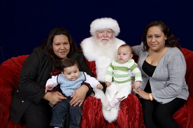 Smiling Faces with Santa