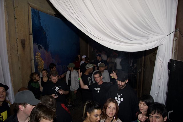 Funky Crowd in Urban Club