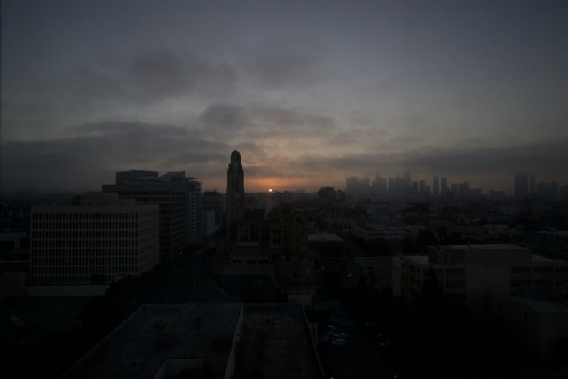 Sunrise over the Urban Metropolis