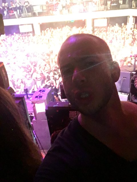 Selfie with the Rock Concert Crowd