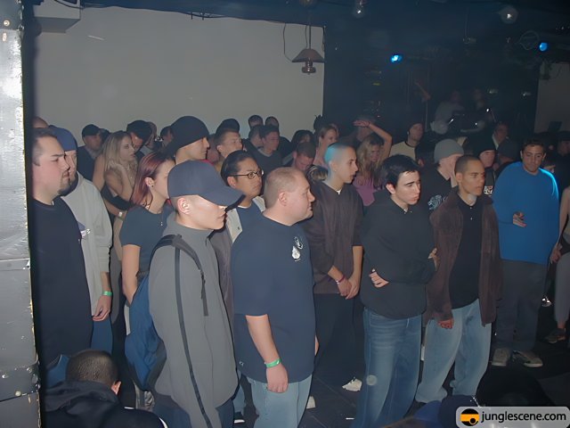 Nightclub Crowd with Hats and Accessories