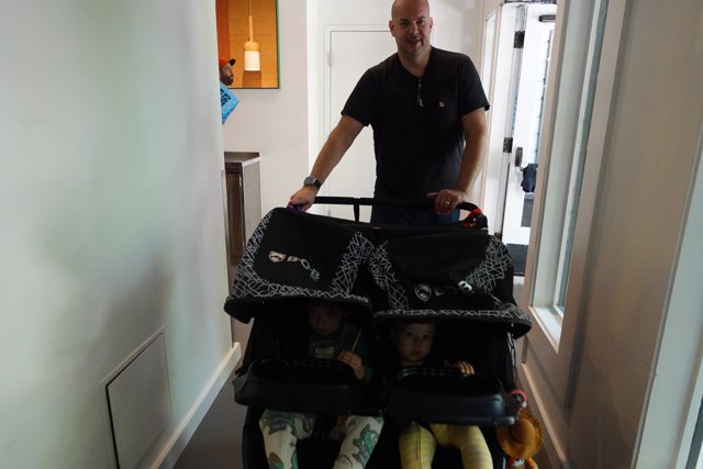 Family Stroll Through the Hallway