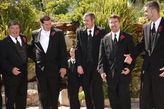 Groomsmen Share Laughs Before Wedding Ceremony