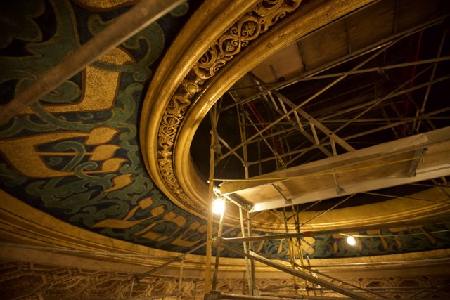 Painting the Theater Ceiling