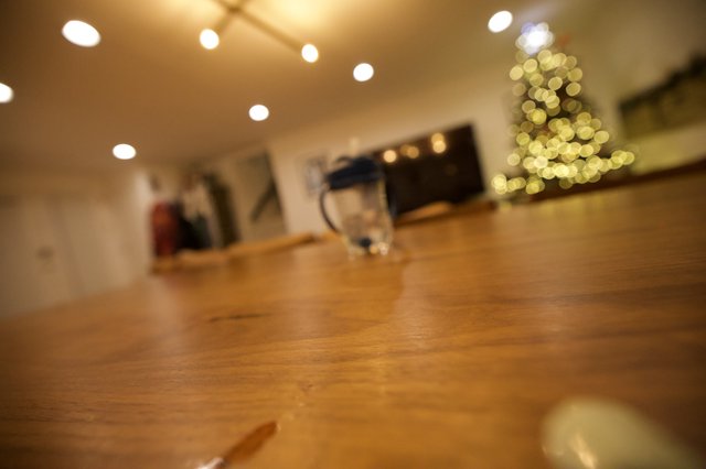 Cozy Holiday Evening at Home with Christmas Tree