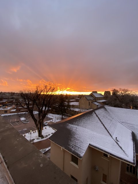 Sunset Over Santa Fe
