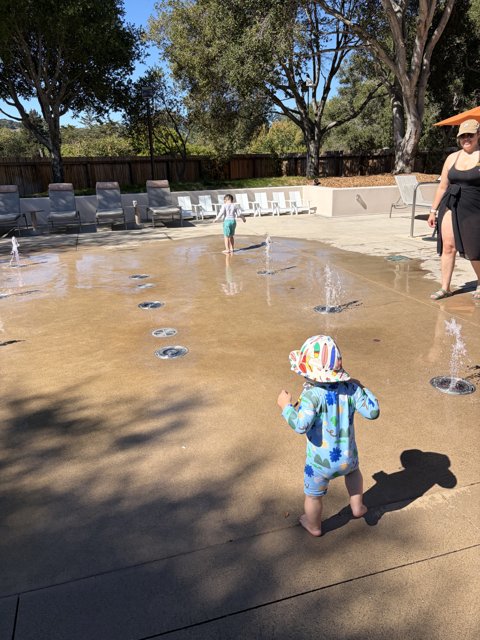 **Sunny Playtime at the Splash Pad**