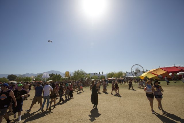 Festival-goers take to the sky with their kite