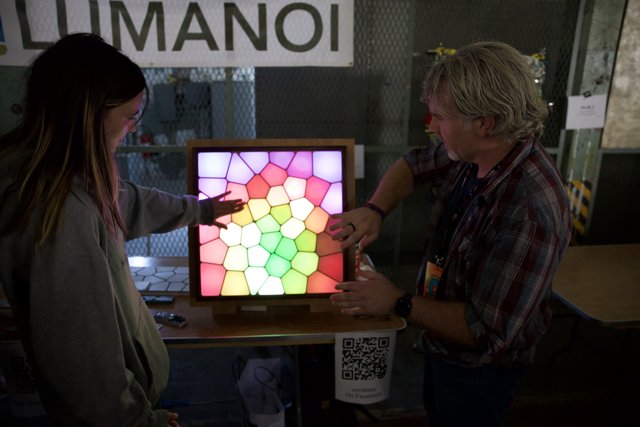 Interactive Light Show at Maker Faire 2025