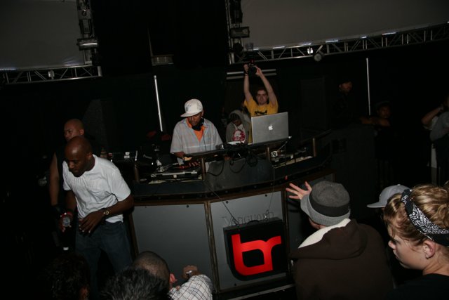 DJ Craze and Charles Kalani entertaining the crowd