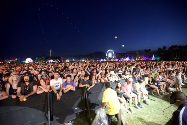 Coachella Crowd Rocks Out Under the Night Sky