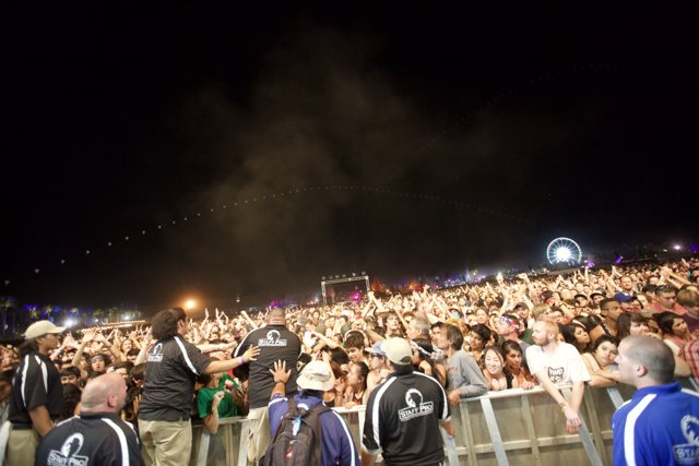 Smoke-filled Crowd at Coachella Concert
