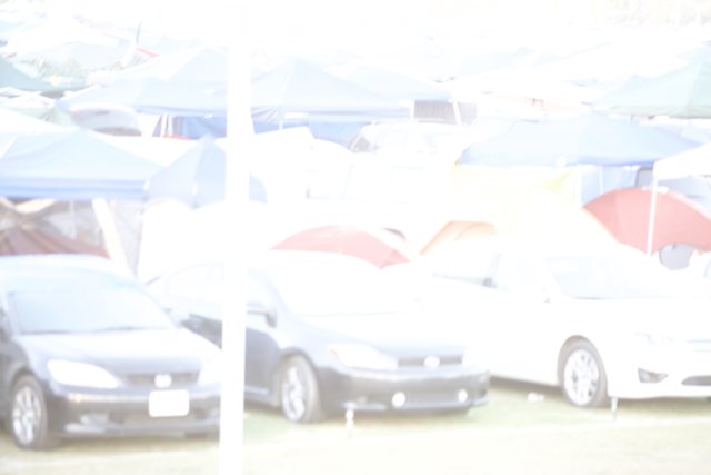 Blurry Cars and Canopy at Coachella