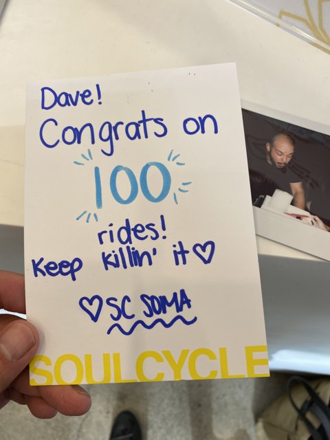 Dave's 100 Rides Milestone