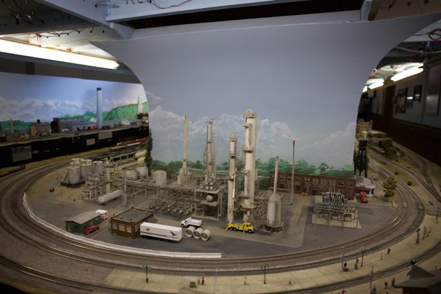 Miniature Cityscape: The Heart of Model Railroading