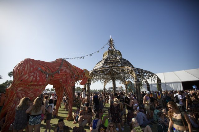 Elephant at Coachella Festival