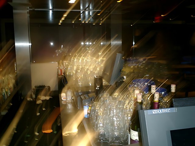 Blurry Night at the Cinespace Bar