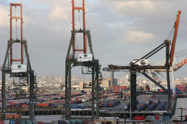 Towering Crane at the Dockyard
