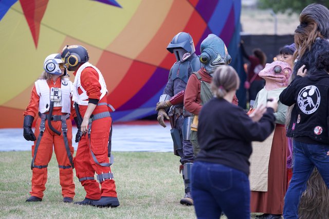Star Wars Cosplayers Gather at Hot Air Balloon Festival