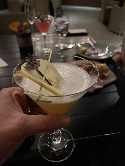 Sipping on a Citrus Cocktail
