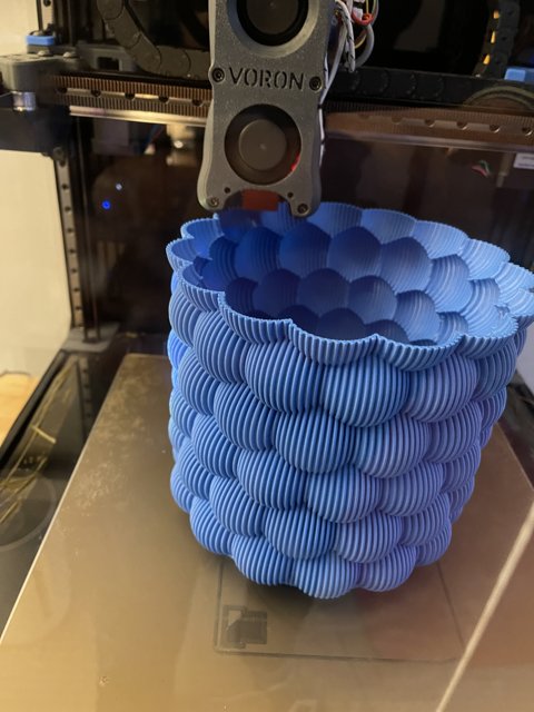 Striped 3D Printed Basket