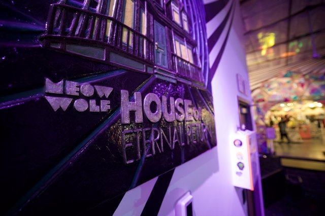 Meow Wolf House of Eternal Return Entrance Sign