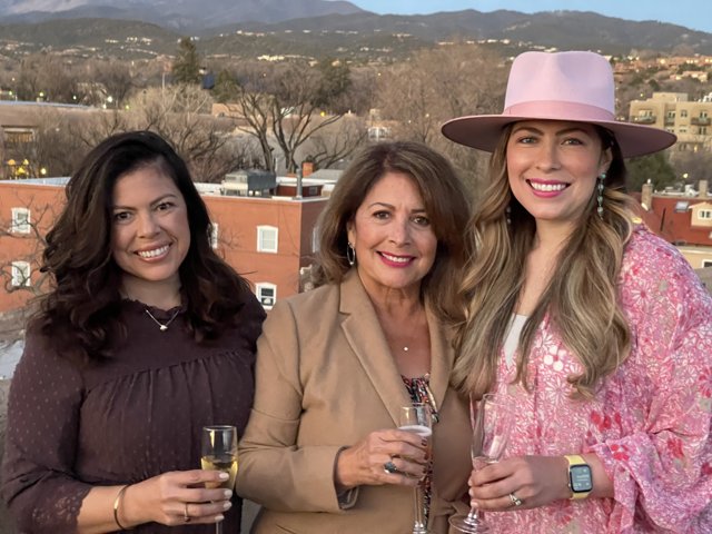 Three Lovely Women Enjoying Each Other's Company in Santa Fe