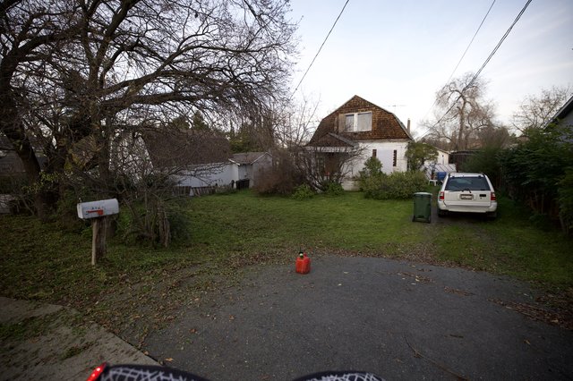 Overcast Evening at Rural Property with Barn