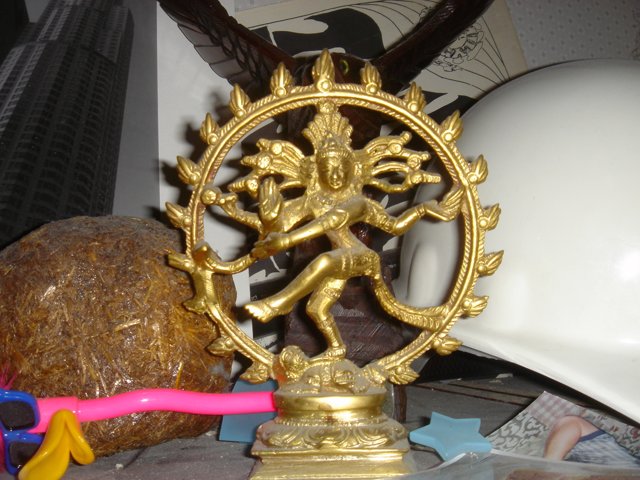 Golden Statue of Hindu God