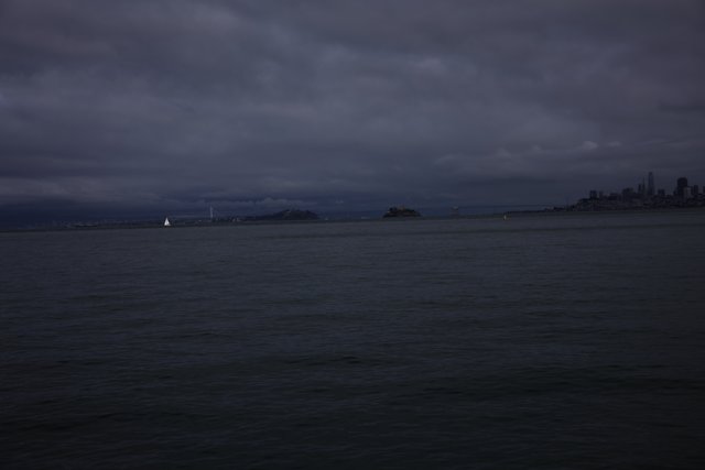 Cloudy Skies and Ocean Sails in Sausalito
