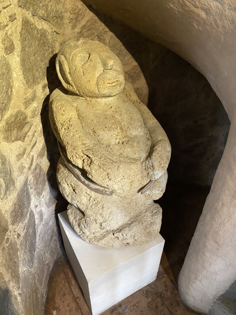Stone Man in Xochimilco
