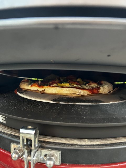 Outdoor Pizza Oven in Action