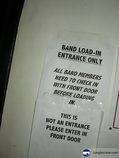 Band-Load Only Sign