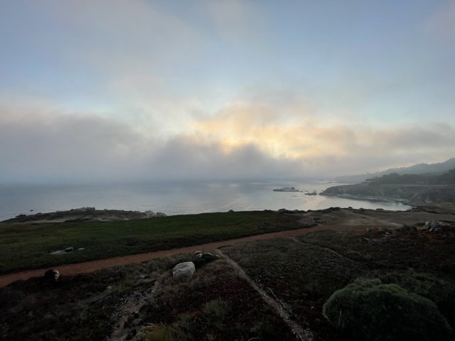 View Overlooking the California Coast