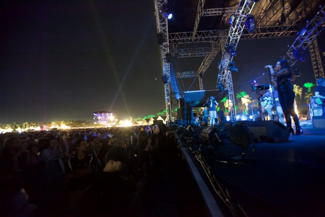 Electric Night: A Crowd Rocking Out at Coachella