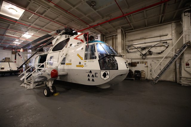 Navy Anti-Submarine Helicopter Aboard USS Hornet Museum