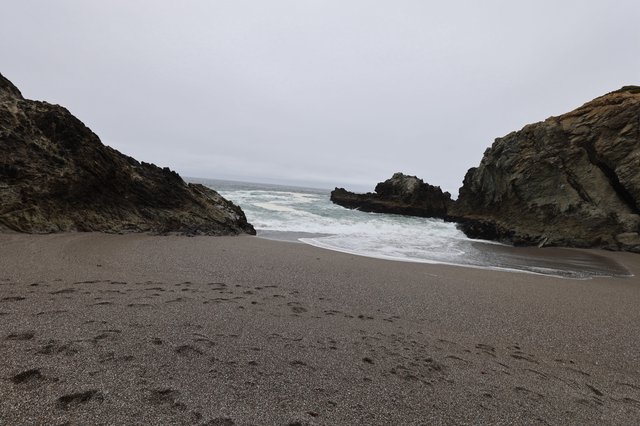 Secluded Rocky Cove on the California Coast