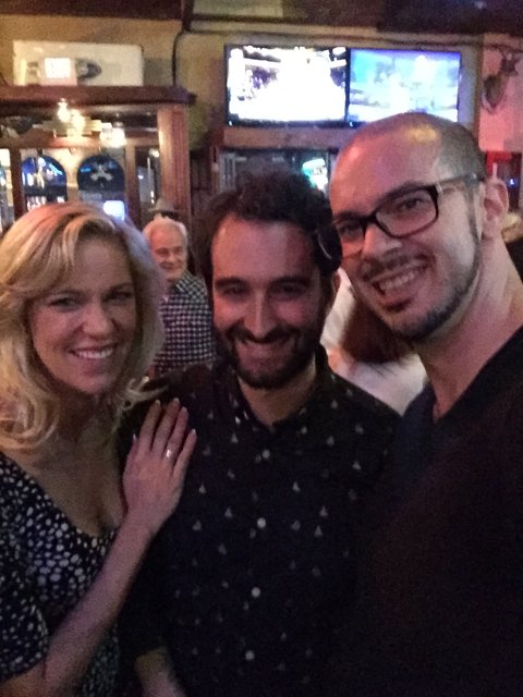 Smiling Trio at Austin Bar