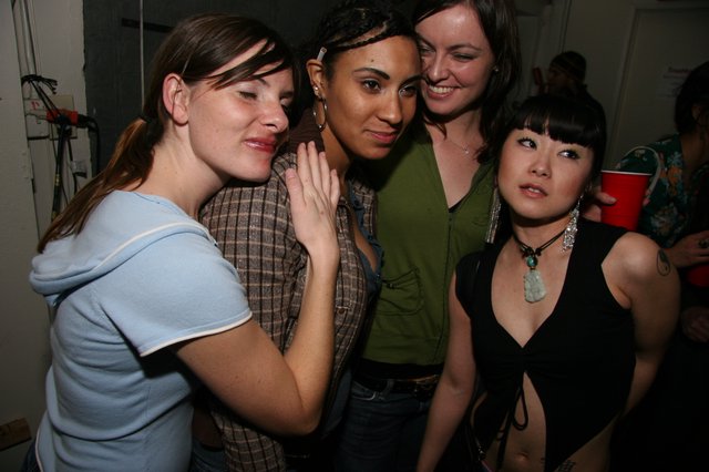 Four Friends Celebrate New Year's Eve 2005 Party