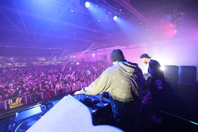 DJ Duo Commands Massive Indoor Festival Crowd