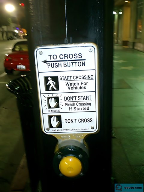 Cross the Street Sign