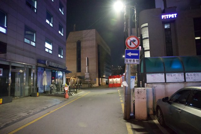 Midnight Solitude on Korean Streets