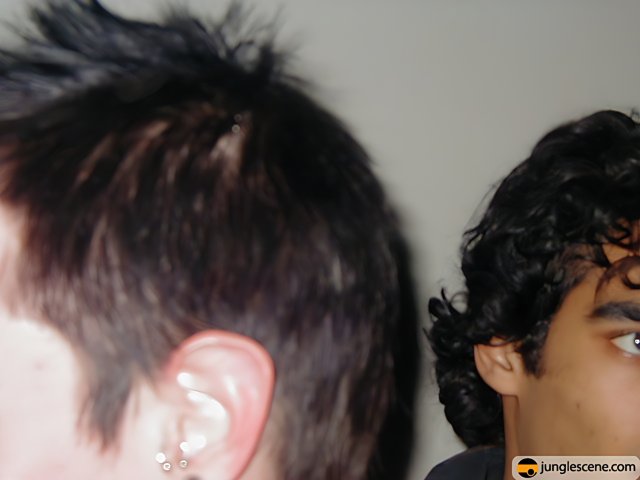 Two Men with Earrings