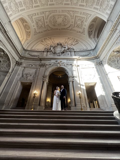 A Staircase Wedding at San Francisco City Hall