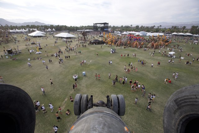 View from the Top of the Massive Tire at Coachella 2008
